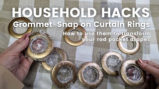 DIY Curtain Hack Who knew it was so easy [upl. by Name]