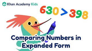 Comparing Numbers in Expanded Form  Place Value for Kids  Khan Academy Kids [upl. by Wallack]