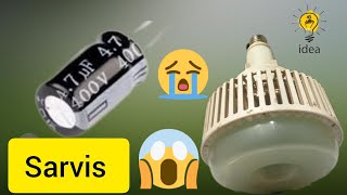 how to LED bulb sarvis400v 47uf  new tech video Ac220volt light sarvis new video 2024 [upl. by Ahsiret]