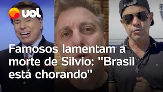 Silvio Santos Luciano Huck Zezé Di Camargo Cabrini e outros lamentam morte do apresentador [upl. by Sivrep33]