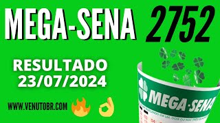 🍀 Resultado MegaSena 2752 [upl. by Charin417]