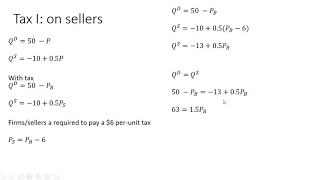 supply and demand with tax [upl. by Lenuahs]