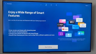 Turning On Samsung TV for the first time  Samsung 50quot 4K UHD HDR LED Tizen Smart TV 2024 [upl. by Calabresi]