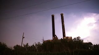 Powerful lightning storm over New Orleans raw footage [upl. by Agostino]