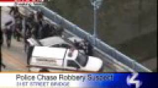 Pittsburgh Police Corner Suspect On Bridge After Wild Chase [upl. by Pantin]