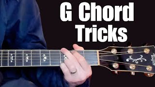 5 Easy G Chord riffs to get your fingers in shapea guitar lesson [upl. by Devad]