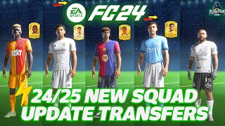 2425 Transfer Squad Update For FC 24 V2  New Transfers Managers Uefa Groupings amp FC 25 Ratings [upl. by Nnod]