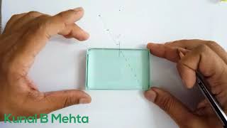 Refraction Through glass slab  Lateral Shift Experiment [upl. by Levy558]