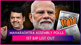 Maha Polls BJP Retains 71 Sitting MLAs In 1st List Of 99 Nominees Fields Kin Of Regional Satraps [upl. by Epoillac]