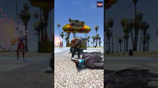 deadpool and ladypool vs avengers and superhero grandtheftauto gta5 español spanish mexico [upl. by Azyl399]