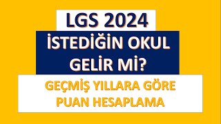 LGS 2024 İstediğin LİSE Gelir Mi  İddialı Hesaplama Yöntemi lgs2024 [upl. by Joachima524]