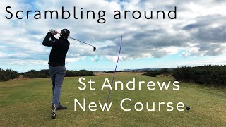 No Commentary Scrambling around the Front 9 on the New Course St Andrews [upl. by Norita]