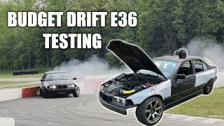 Budget E36  Drifting a GoKart Track [upl. by Rech988]