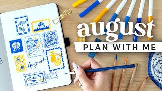 PLAN WITH ME  August 2024 Bullet Journal Setup [upl. by Zenda570]