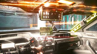 What happens when Barghest car go through Gate of Dogtown  Cyberpunk 2077 Phantom Liberty [upl. by Adnohsat]