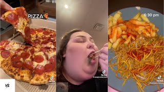 what I eat in a day as a fat person  tiktok compilation [upl. by Polivy]