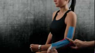 Tennis Elbow Taping Instructions using StrengthTape Kinesiology Tape [upl. by Ecirad]