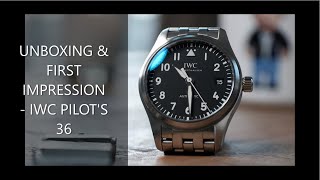 Unboxing amp First Impression  IWC Pilots Automatic 36 [upl. by Atneciv122]