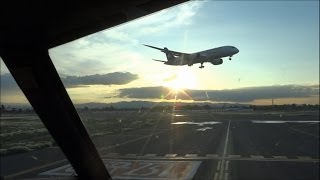 Primer aterrizaje B787 de Aeromexico en el AICM  Aeromexico B787 first landing at Mexico City [upl. by Allesig]