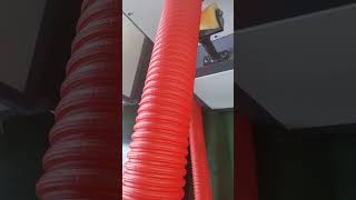 How to punch holes for doublewall corrugated pipes High speed DWC pipes punching slotting machine [upl. by Frissell]