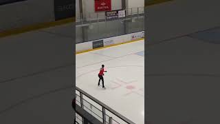 3 salchow 😱🎀💪🏼iceskating figureskate shorts [upl. by Esnahc]