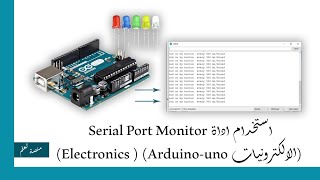 استخدام اداة Serial Port Monitor الالكترونيات Electronics  Arduinouno [upl. by Secor960]