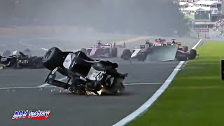 Anthoine Hubert Fatal Crash 2019 F2 Belgium Race 1 [upl. by Namhcan]