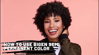 Howto Bigen Semi Permanent Color [upl. by Wylen825]