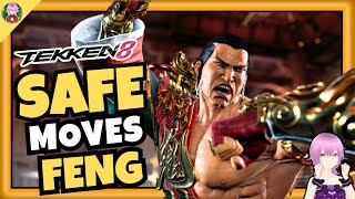 Feng SAFE on BLOCK Moves  Parry Baits Plus on Block Moves  Tekken 8 Tutorial [upl. by Haggar822]