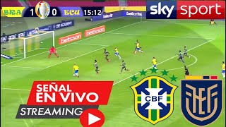 Donde ver Brasil vs Ecuador En Vivo  Copa América Brasil 2021  Brasil vs Ecuador Ultima jornada [upl. by Anahsek]