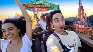 RIDING EVERY RIDE AT HONG KONG DISNEYLAND I made a tragic mistake [upl. by Eimia]