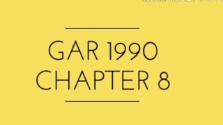 Chapter 8  GAR  Government Accounting Rules 1990 SAS and Departmental Exams [upl. by Aneehsit]