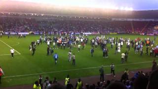 Newcastle United Vs Darlington Pitch Invasion [upl. by Norag]