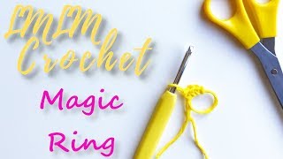 Learn How To Crochet The Magic Ring  Crafting Happiness [upl. by Sesom]