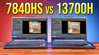 Best Laptop CPU AMD Ryzen 7 7840HS vs Intel i713700H [upl. by Dunseath]