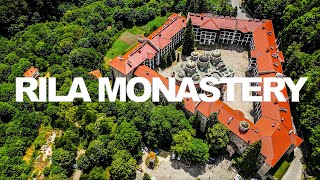 RILA MONASTERY а UNESCO World Heritage  Рилски манастир  BULGARIA Aerial Drone view 4K UHD 60 FPS [upl. by Nerrat]