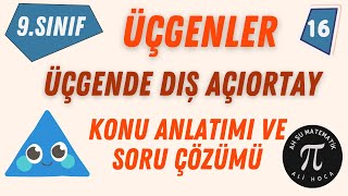 9Sınıf Matematik I Dış Açıortay Teoremi I Soru Çözümleri [upl. by Etessil935]