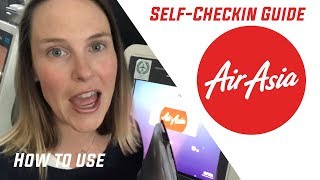 Air Asia Self CheckIn Guide  KLIA2 Airport [upl. by Anrapa]