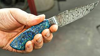 Building A Crazy Twist Damascus Knife [upl. by Duster]