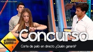 Gana 300 euros por cortarse el pelo en directo en El Hormiguero 30 [upl. by Namya]