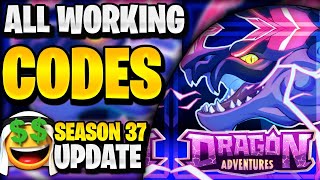 🔥NEW ALL WORKING SEASON 37 UPDATE CODES FOR DRAGON ADVENTURES ROBLOX DRAGON ADVENTURES CODES [upl. by Nivloc314]