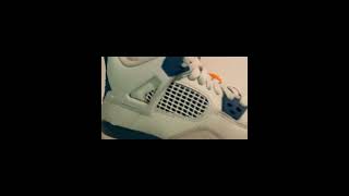 Unboxing my new shoes logandavis shoes jordan4’s milatryblues subscribe ASMR [upl. by Anit420]