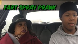 FART SPRAY PRANK ON MY GRANDMA SHE BEAT ME UP [upl. by Hairu]