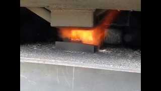 Wood Boiler Air injection Test [upl. by Calise]