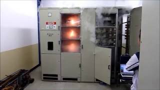 Pyrogen Aerosol Fire Suppression Electrical Cabinet Demonstration [upl. by Hallee]