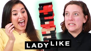 Chantel And Kate Play Truth Or Dare Jenga • Ladylike [upl. by Eetnwahs]