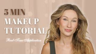 Ultimate 5Minute Makeup for Busy Women  RealTime Application No Edits [upl. by Beitch23]