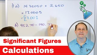 Add Subtract Multiply Divide w Significant Figures Sig Fig Rules  1115 [upl. by Barnaba]