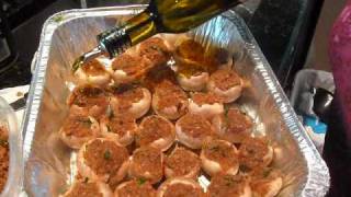 Carlas Cucina quotItalian Stuffed Mushroomsquot [upl. by Ecnedurp]