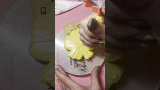 Mothers Day Class yellow flower allgoodthingscookies cookiedecoratingvideos hartsellealabama [upl. by Idona156]